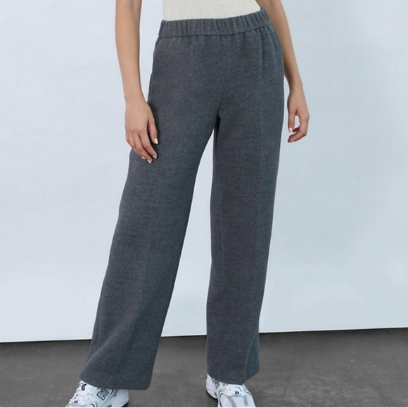 Aritzia The Group Babaton Advance Wide-legged Pants Heather Gray Women's XS - Picture 1 of 9